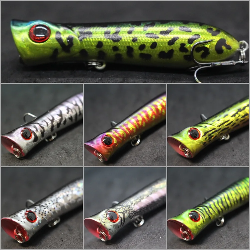 wLure Fishing Lure Topwater Popper 8cm 12g Crankbait Carp Fly Fresh Water Sea Insect bait Fake lure Ice Lure Fishing T683