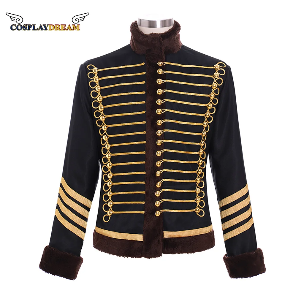 

Medieval Colonial Men's Military Uniform Jacket Costume 18th Century Victorian Men's Regency Outfit Retro Aristocrat Costume