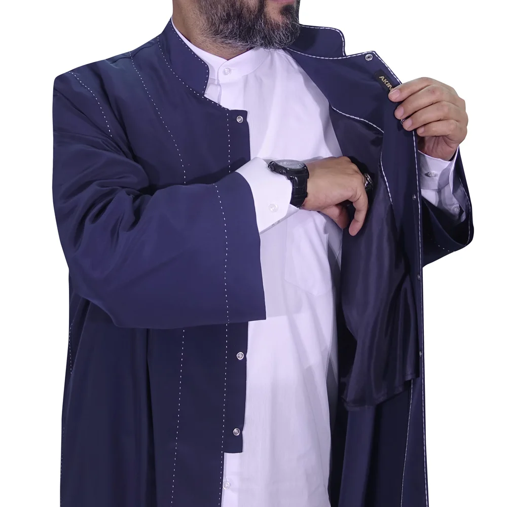 2022 robe pontuado arábia saudita vestidos muçulmanos qamis homem jubba thobe robe namaz dubai abaya gomis homme