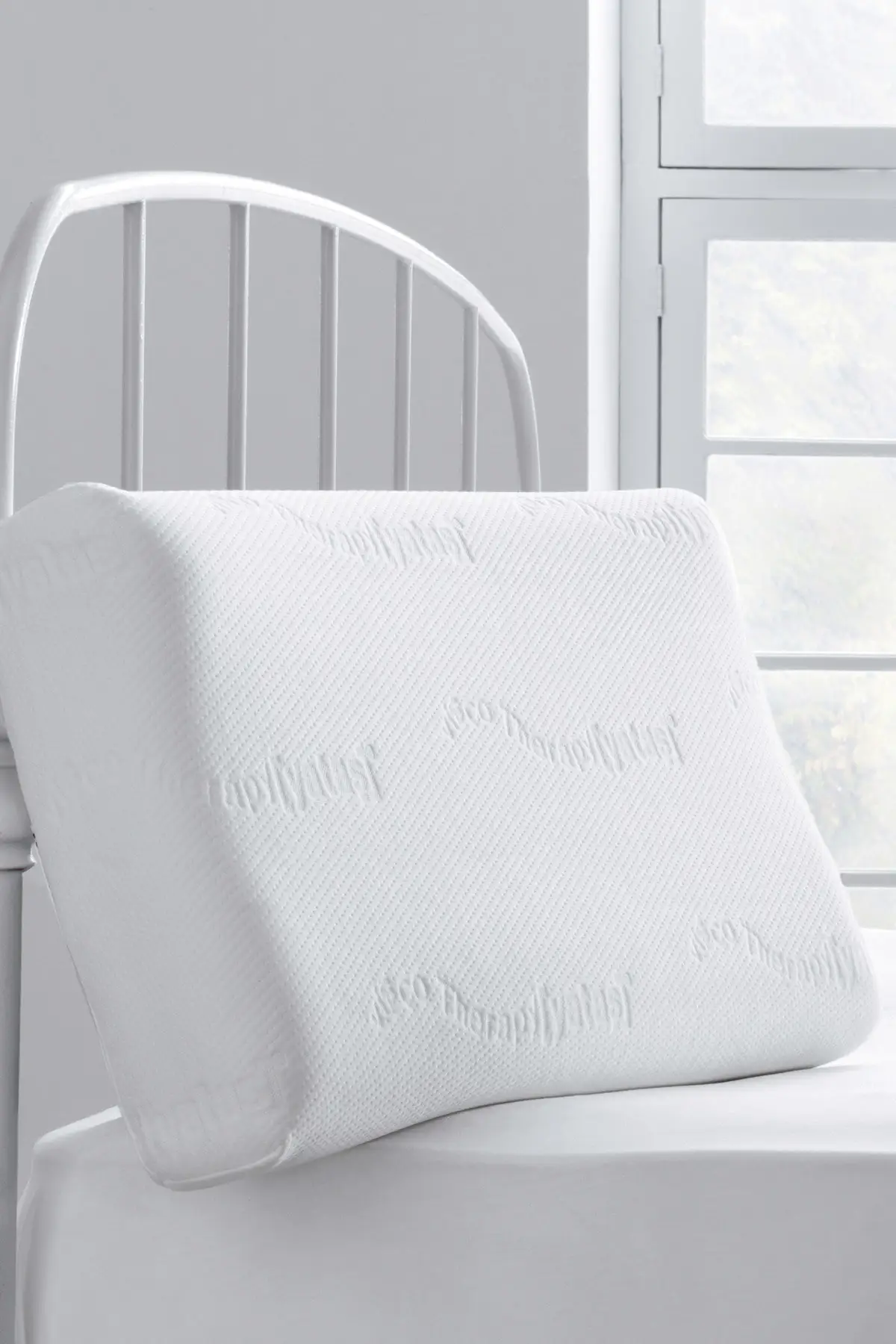 Yatas Bedding Visco Therapy Balance Memory Foam Pillow %100 Cotton Neck Cushion Orthopedic Sensitive to Heat Throw Comfortable