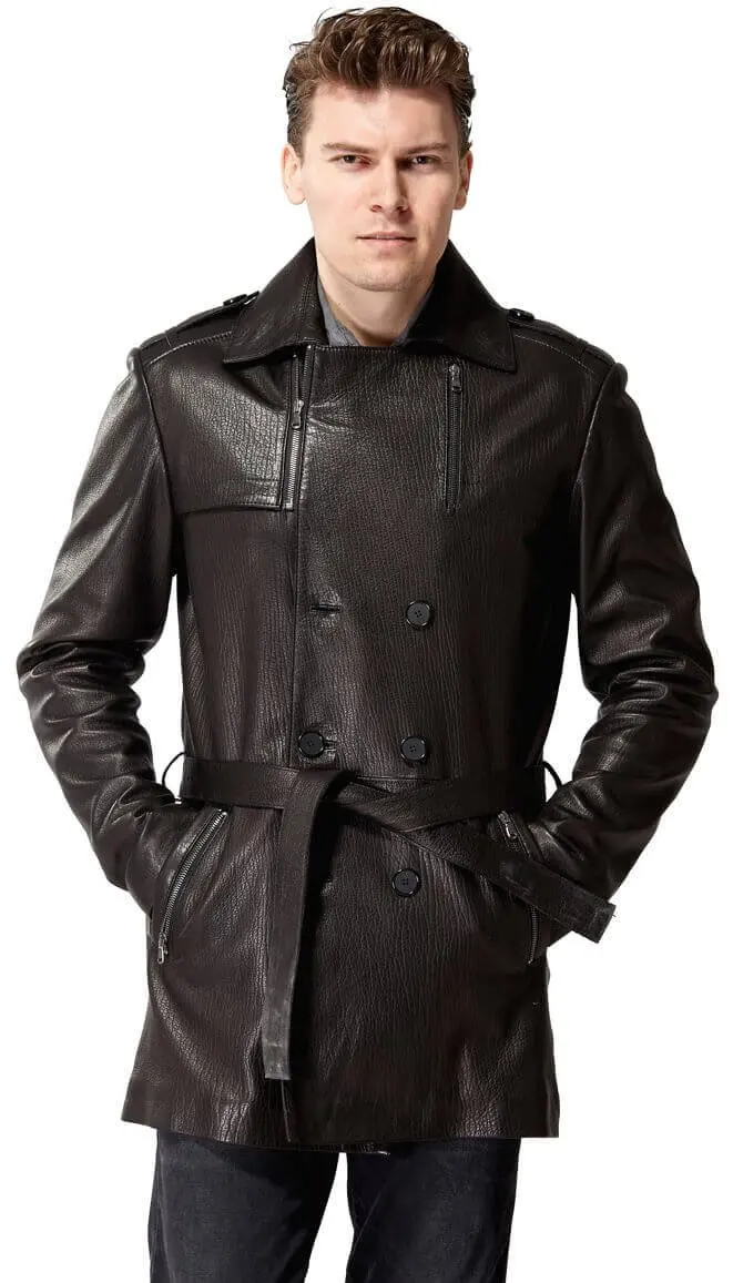 Bonno Da Nam Phối Cà Phê Ban Đầu Da Cừu Thu Đông 2022 Biker Slim Size Lớn VintageTürkiye
