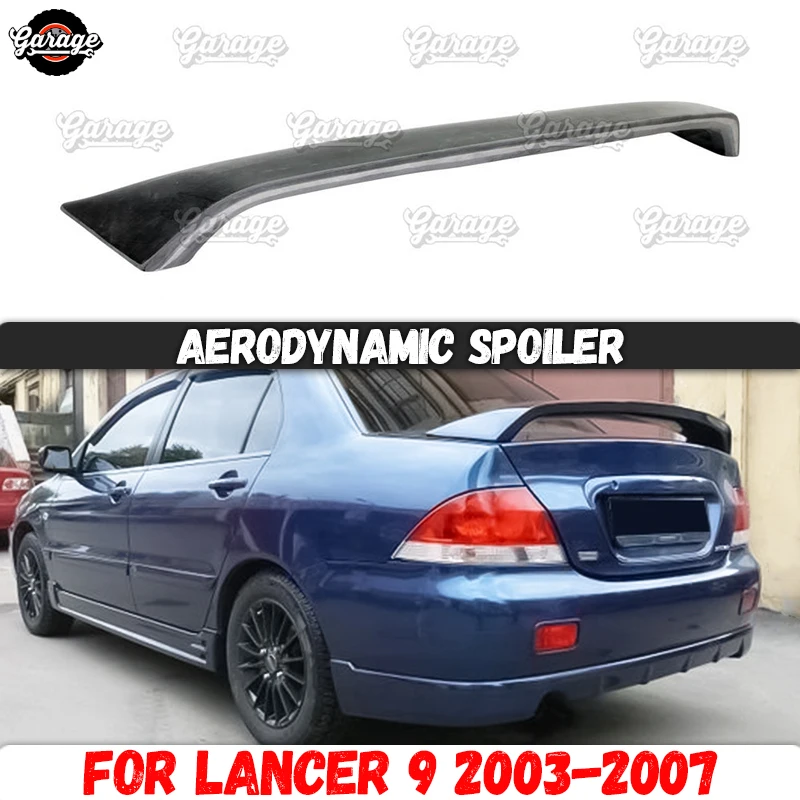 Classic rear spoiler case for Mitsubishi Lancer 9 2003-2007 on lid trunk ABS plastic sport styling car tuning aerodynamic