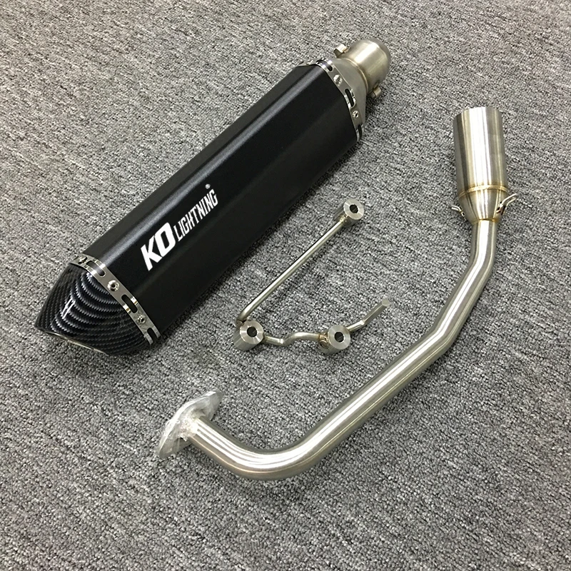 

For Honda PCX125 PCX150 2012-2016 Motorcycle Exhaust System Header Pipe Slip On 51mm Muffler 470mm Escape Removable DB Killer