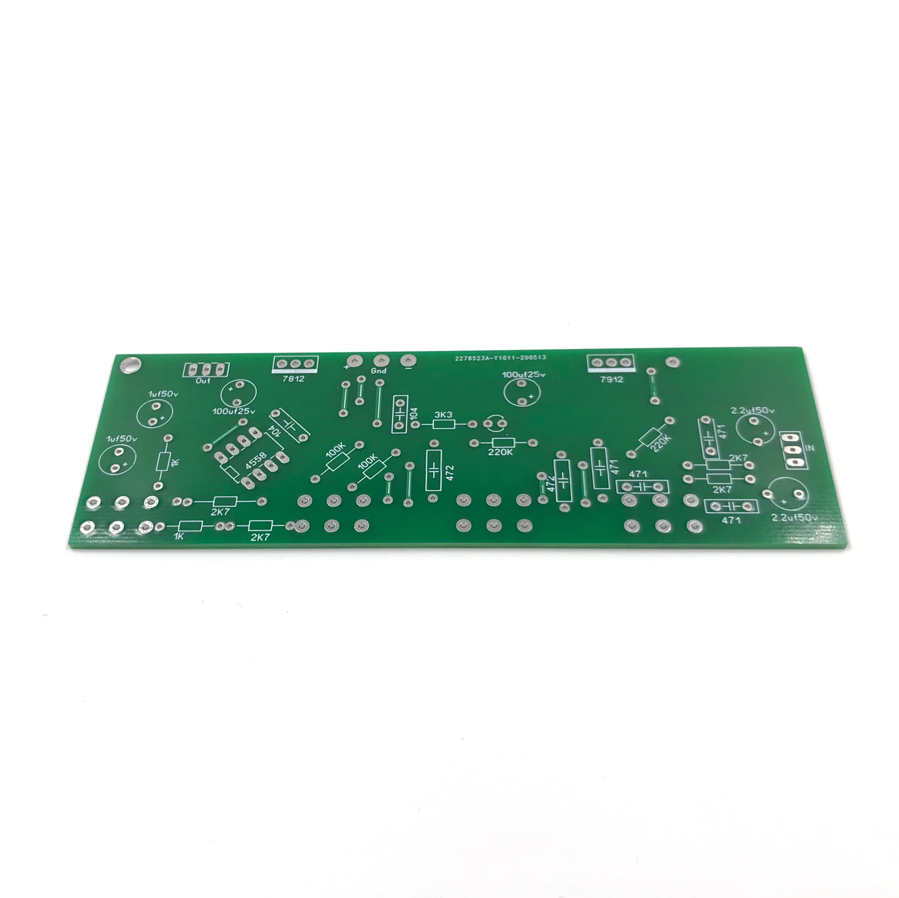 Stereo Tone Control Circuit Board PCB Sound Amp Preamplifier Preamp Bass Treble Mid Volume 4558 DIY