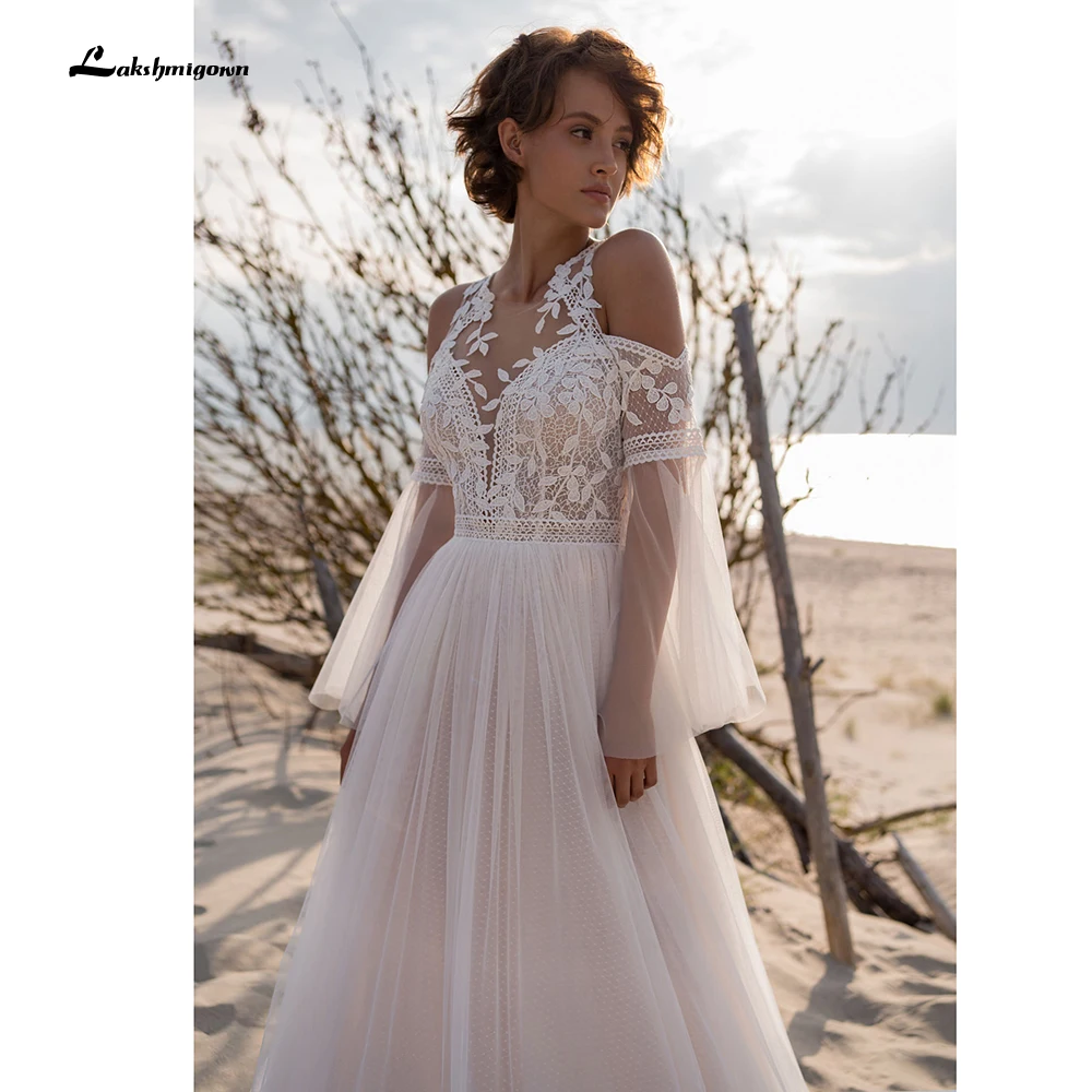 Exqusite France Lace Blush Pink abito da sposa 2022 Sweep Train abito da sposa Sexy senza schienale abiti novas boda