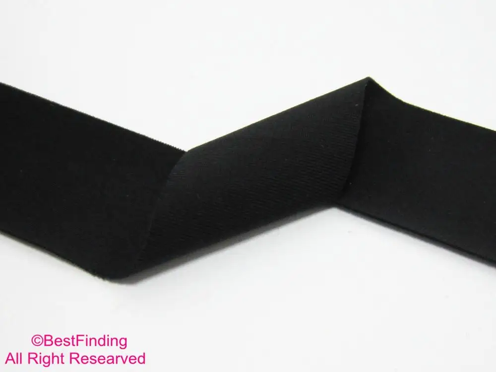 3cm Black lycra lace Flat elastic lycra strip