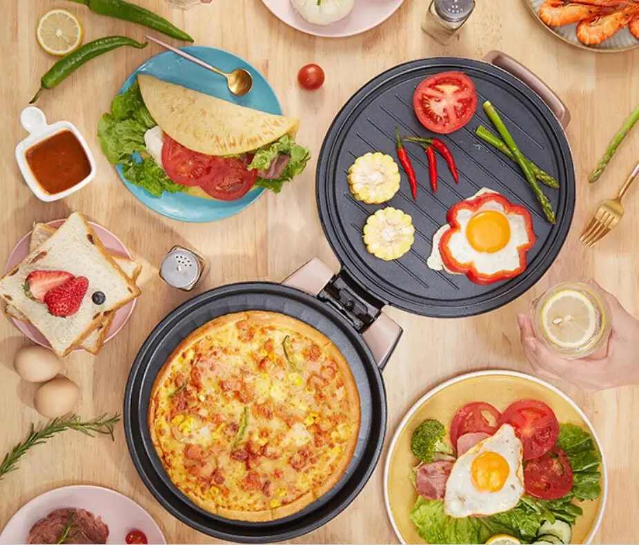 Midea Elektrische Backform Hause Intelligente Frühstück Maker Braten Maschine doppelseitige Heizung Sandwich Maker Pfannkuchen Pan fleisch