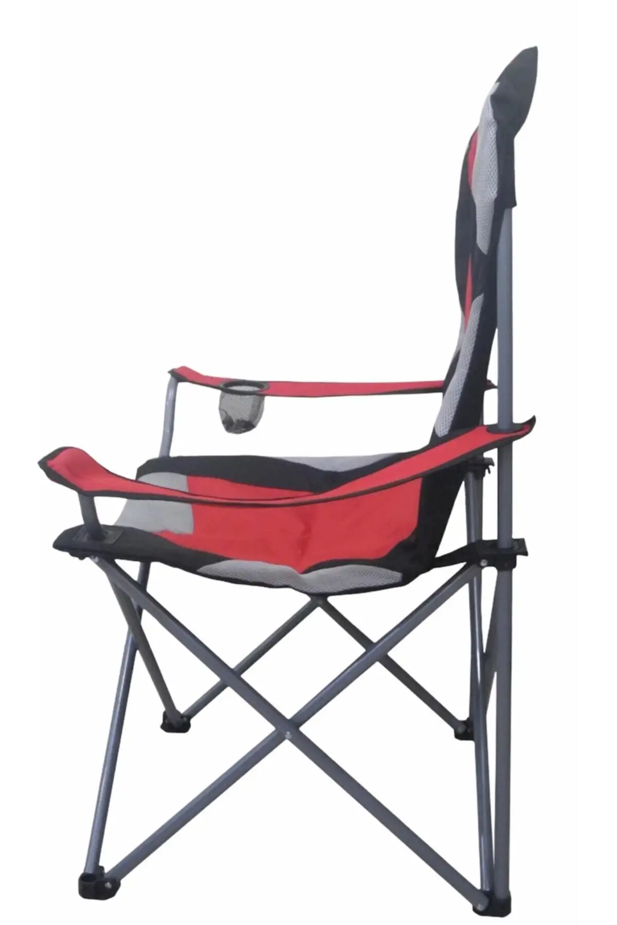 Big Camping Garden Beach Chair Foldable Big Size Thick Metal Stainless 130 Kg Capacity Blue And Red Color