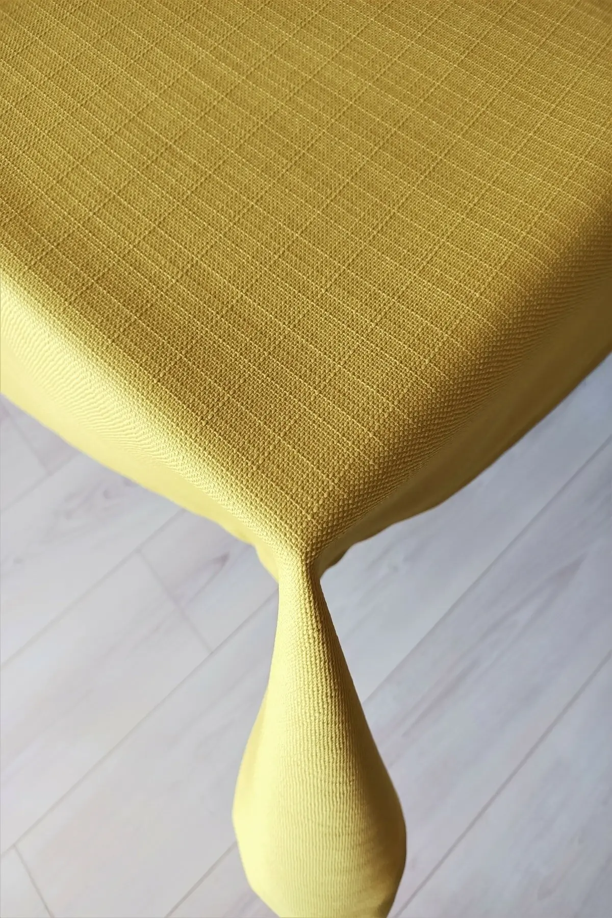 Linen Look Stain Resistant Mustard Yellow Table Cloth wedding decoration,rectangular tablecloth for party dinner, special dinner