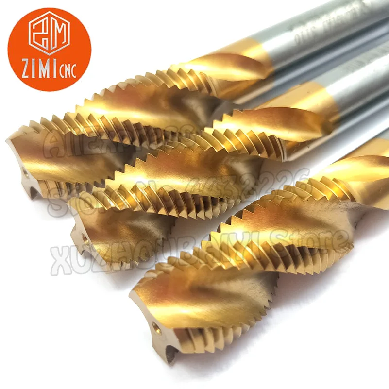 Tap Drill M14 * 1.5 rubinetto a spirale placcato in titanio lavorazione acciaio inossidabile 1.5mm strumento di filettatura filettatura rubinetto vite filettatura HSS maschiatura