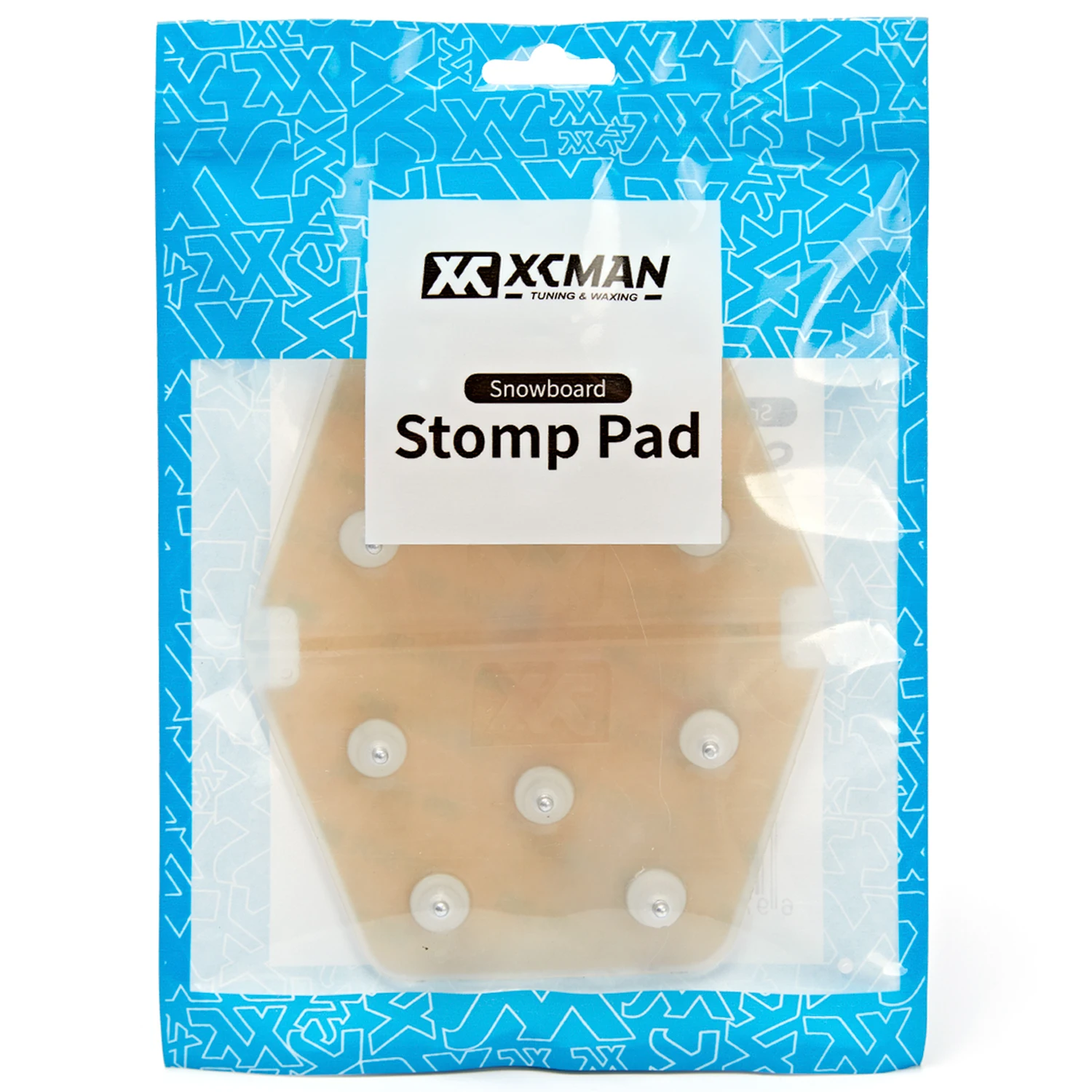 Xcman Snowboard Clear Aluminium Spike Stomp Pad Anti-Slip, biedt Extra Grip En Perfecte Tractie Met 3M Lijmen 5.1X4.3 Inch