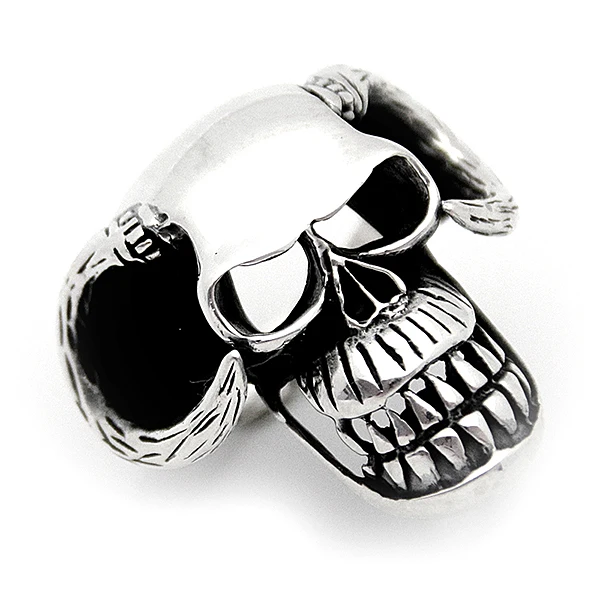 

Mens Ring 925 Sterling Silver Ring Skull Gothic Style Rings Male Jewelry Rings For Men Rings for Women Men`s Rings Men Jewelry