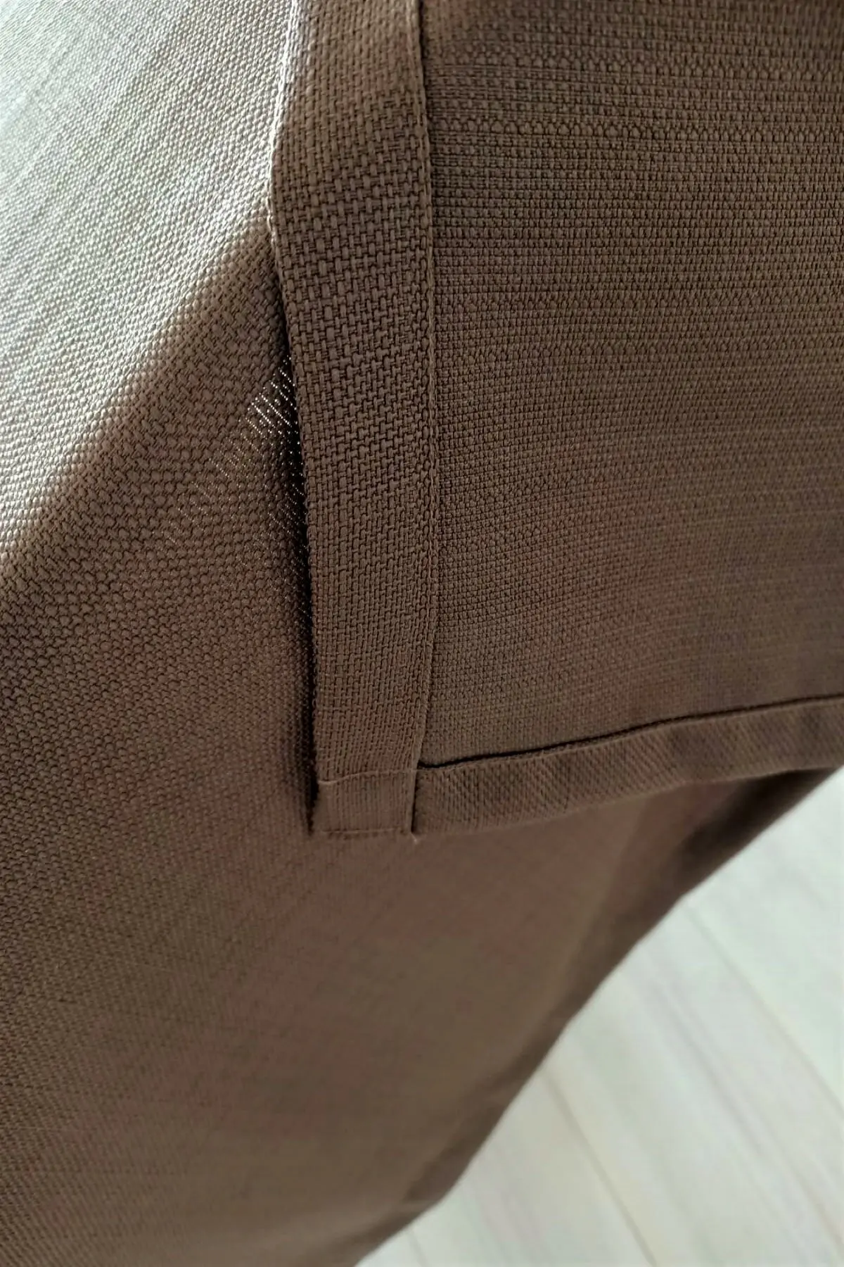 Ethene Look Stain Resistant Brown Table Cloth Wedding, Party,Sofa Cover Turkish Cotton For Rectangle Table