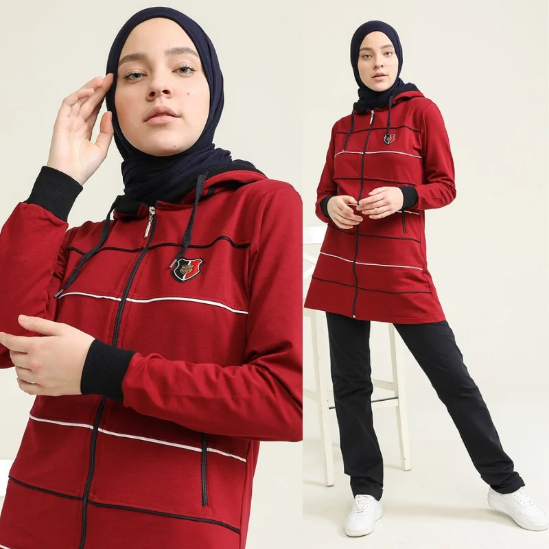 tracksuit winter season big size muslim fashion arabia Dubai fashion trends 100% made in turkey abayas hijab clothing muslim