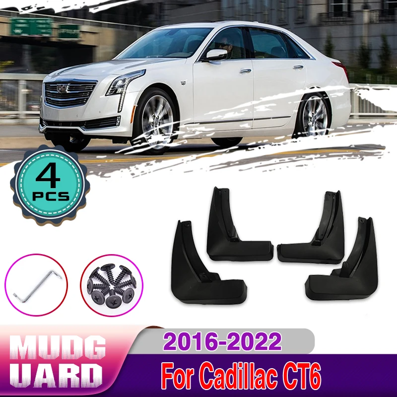 

Car Mudguards 4 PCS For Cadillac CT6 2016~2020 Auto Front Rear Wheels Splash Mud Guards Mudflap Mudguard Fender Car Accessories