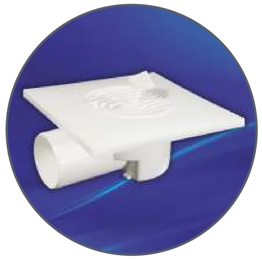 15x15 Rotierenden Kopf Bodenablauf