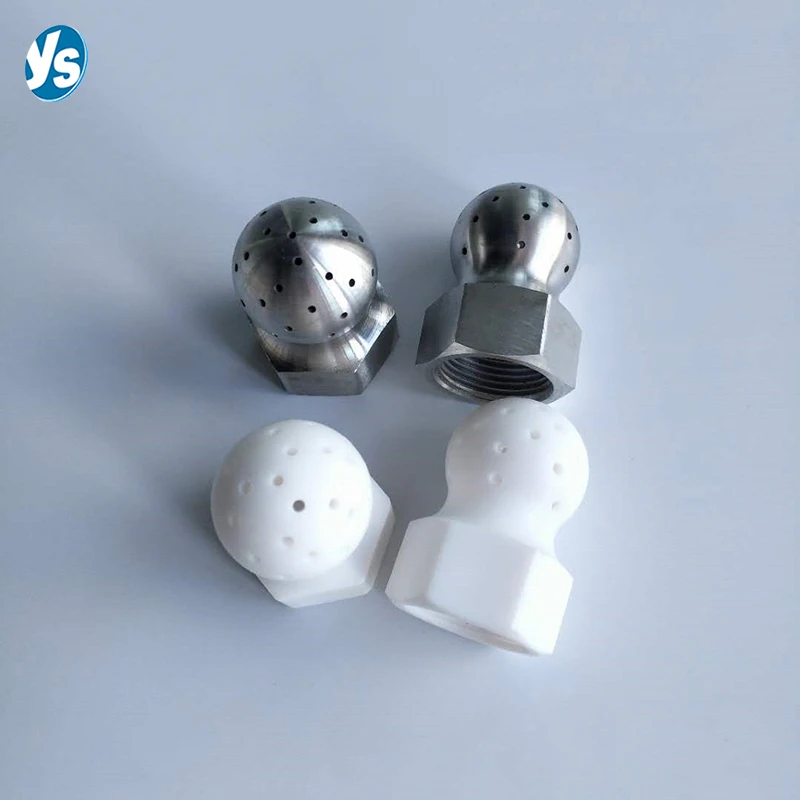 VSM Tank Cleaning Nozzle Corrosion-resistant PTFE Material 240 Degrees Fixed Spray Ball High-Pressure Bottle Flushing Nozzle