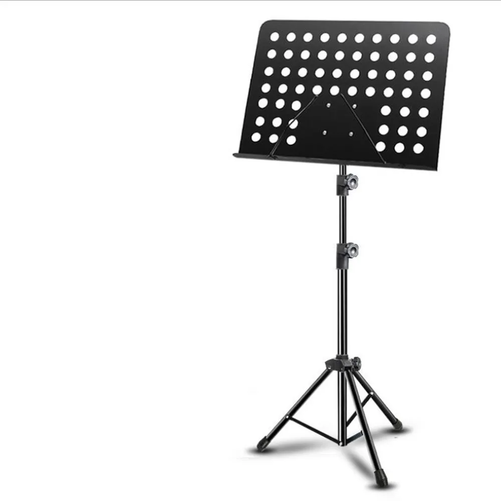 1 x Metal music stand with arms to hold leaves adjustable sheet music height violin tripod guitar GRA ngr