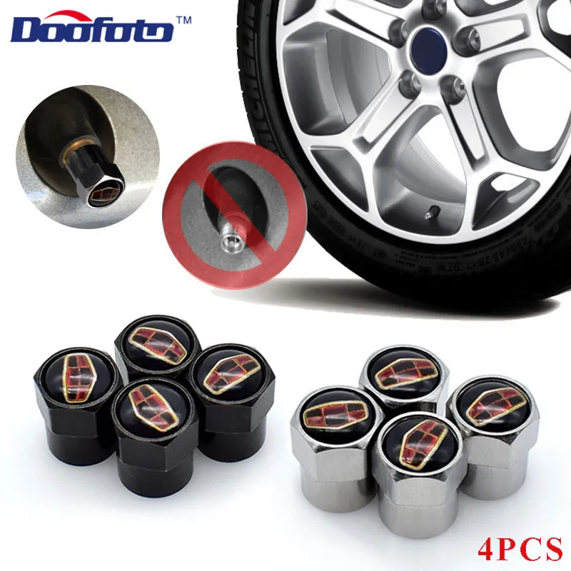 Doofoto 4x tampas de válvula do carro para geely emgrand x7 ec7 atlas boyue ck2 gc6 peças acessórios lc roda pneu haste caso protetor