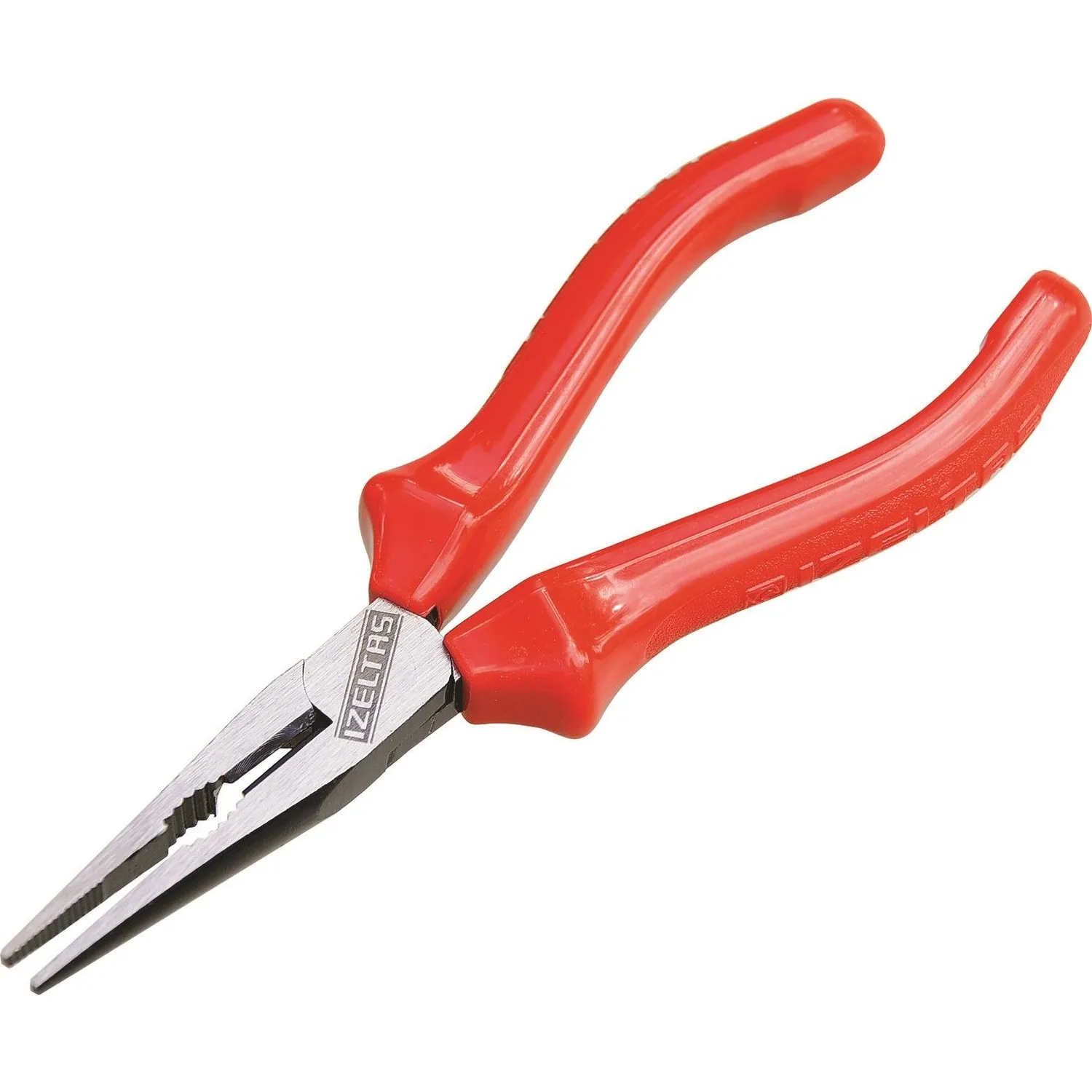 Izeltas Pliers Long Nose Pliers Flat Tip Opaque Isolated 140mm, Repair Tools, Made in TURKEY