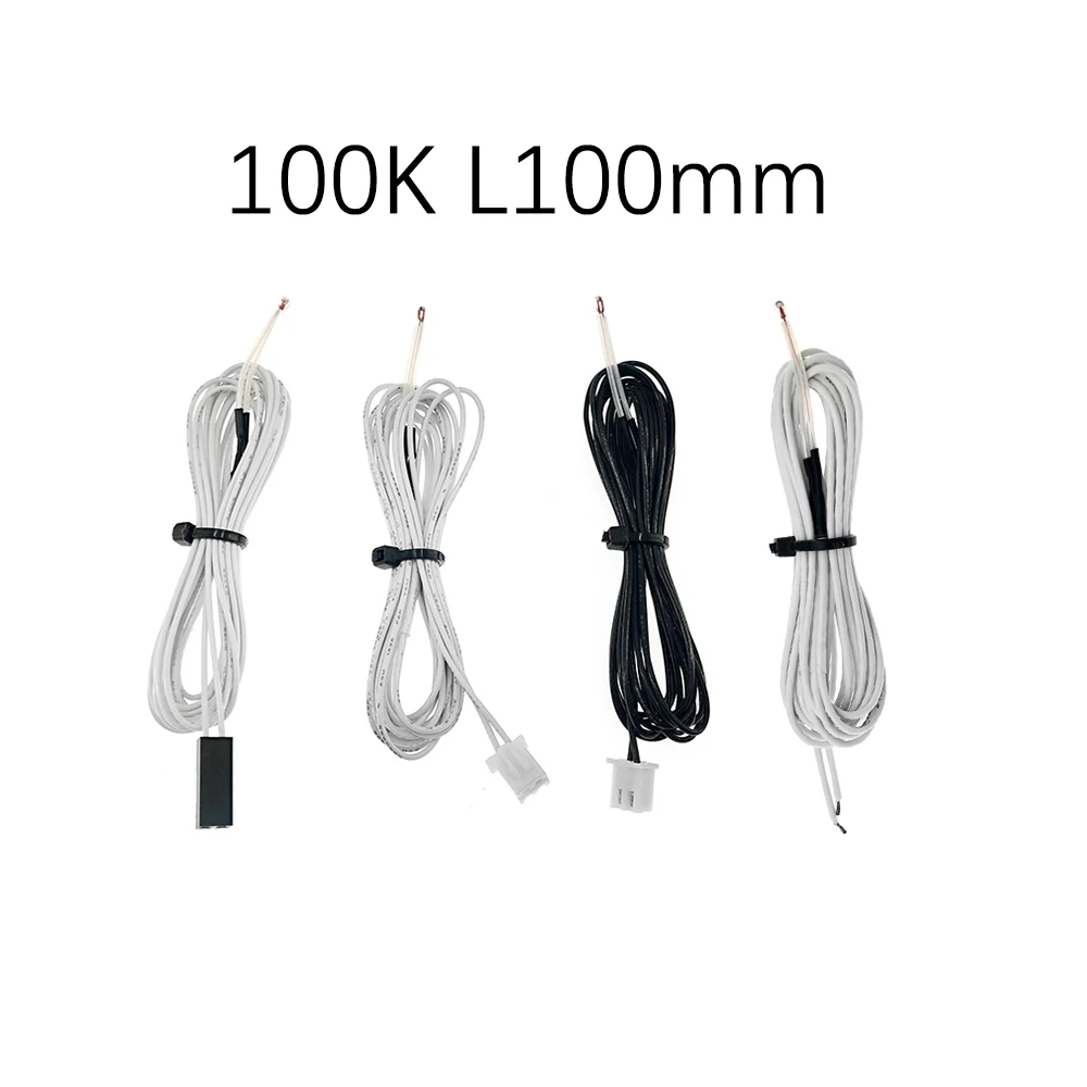 

2/5pcs 28AWG Thermistor Sensors with Cable 3D Printers Parts Temperature Part White 1M Line Accessories