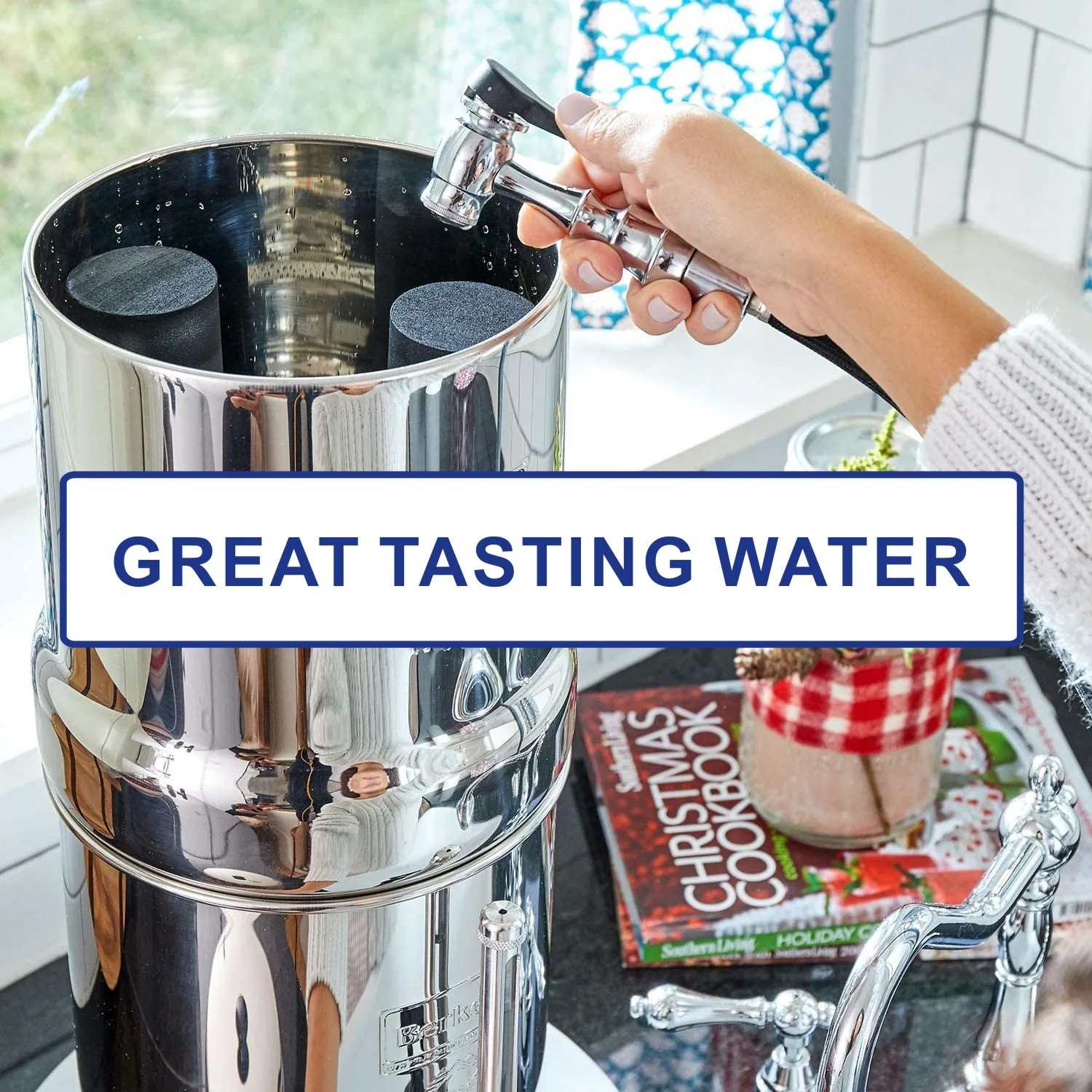 Sostituzione del filtro da acqua BB9-2 compatibile Berkey per elementi di purificazione neri e sistema di filtraggio a gravità (confezione da 2)