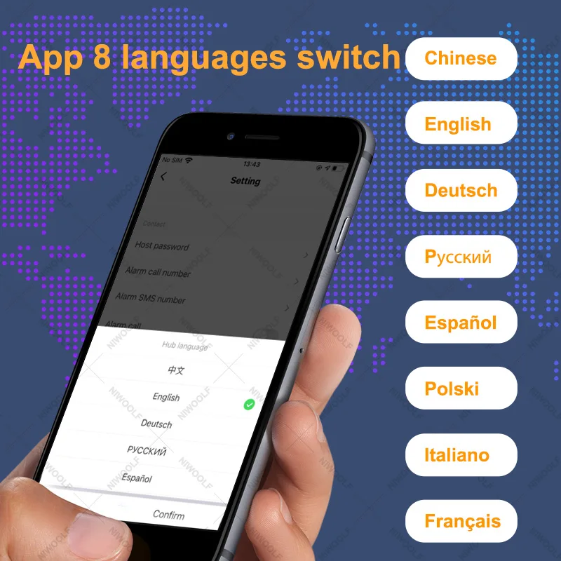 Wifi GSM Home Alarm System Tuya Burglar Security Host 433MHz Wireless Detector Smart Life App Control Support Alexa Google