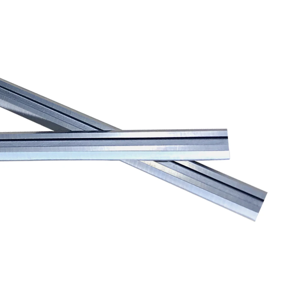 JTEX-대패 블레이드 82x5.5x1.1mm, Bosch PA1202, DEWALT DW6654 용 양면 목재 대패 칼, 목공 기계, 2 개