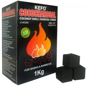 Kefo India Coconut HOOKAH Charcoal STANDARD 1KG