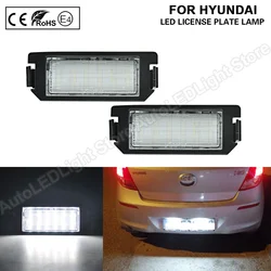 For Hyundai i30 Hatchback i20 Veloster FS XG 30 Terracan HP Genesis Coupe GK 2PCS LED License Plate Lights Error Free Plug&Play