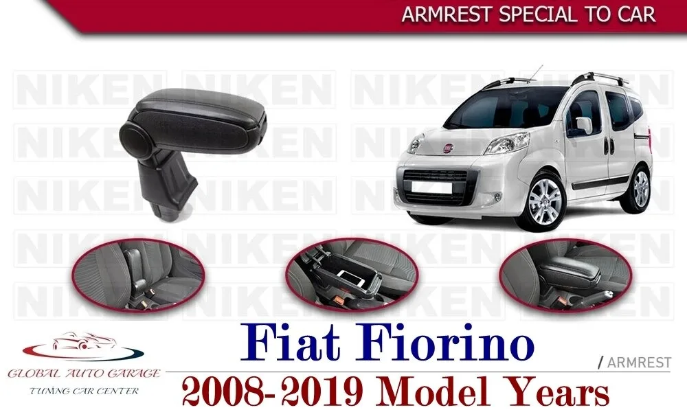 For Fiat Fiorino Armrest 2008-2019 Car Accessories Storage Box Easy Install Universal Cup Holder Interior Auto Charging USB Fast