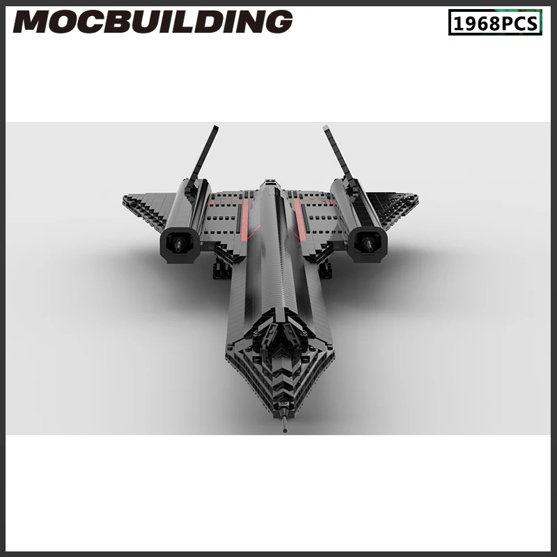 SR-71 Blackbird MOC Building Block Transport Model Aircraft Military Series DIY Assembly Collection Toys Display Xmas Gift