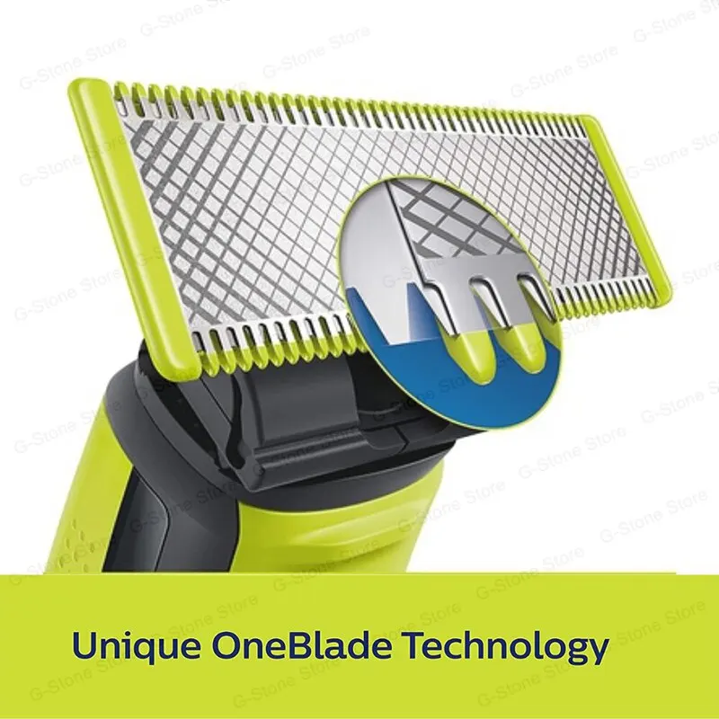 Ban Đầu Philips OneBlade QP2510 Lược Điện Máy Cạo Râu Chạy Pin Sạc Chống Thấm Nước Có Thể Giặt Có Thể Tháo Rời Độ Chính Xác Râu Nam