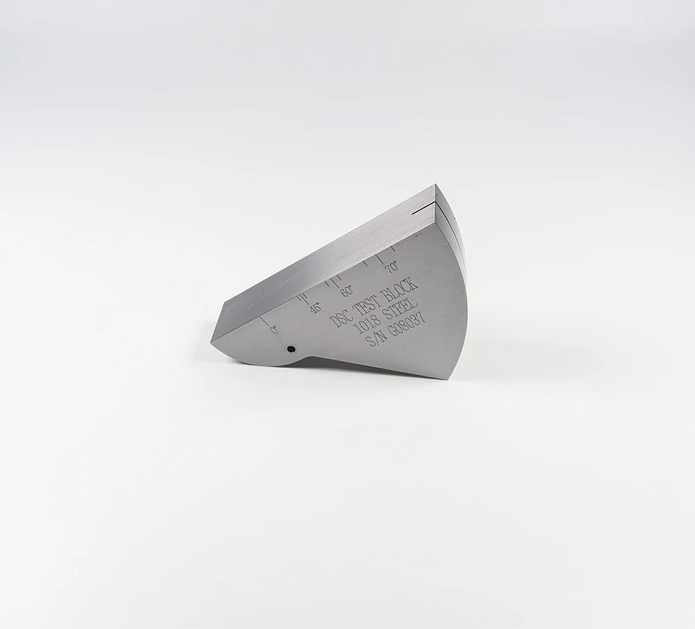 DSC Ultrasoon testblok Koolstofstaal blok