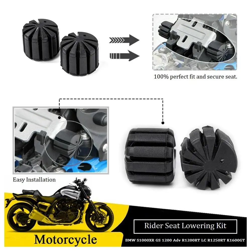 

Motorcycle Rubber Rider Seat Lowering Kit For BMW R1200GS LC ADV K1600GT K1600 B Grand America S1000XR R1250GS R1250RT 2013-2019