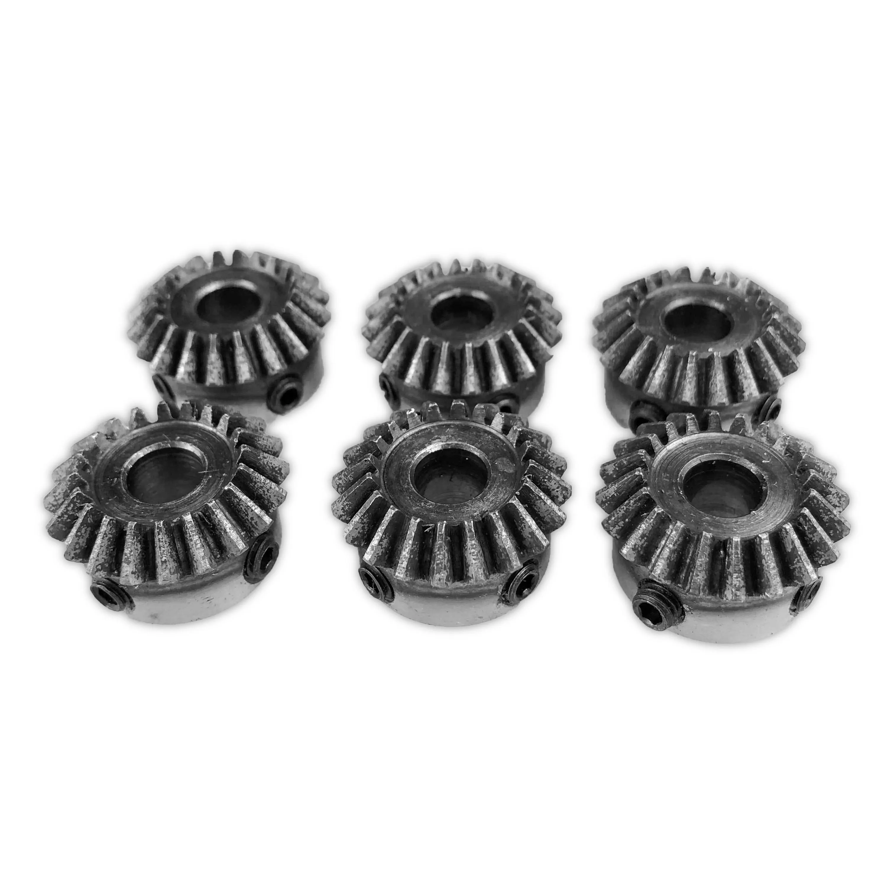 2pcs Bevel Gear 3M 20Teeth With Inner Hole 14/15/16/17/18/19/20/22/24/25/28mm 90 Degree Drive Commutation Steel Gears With Screw