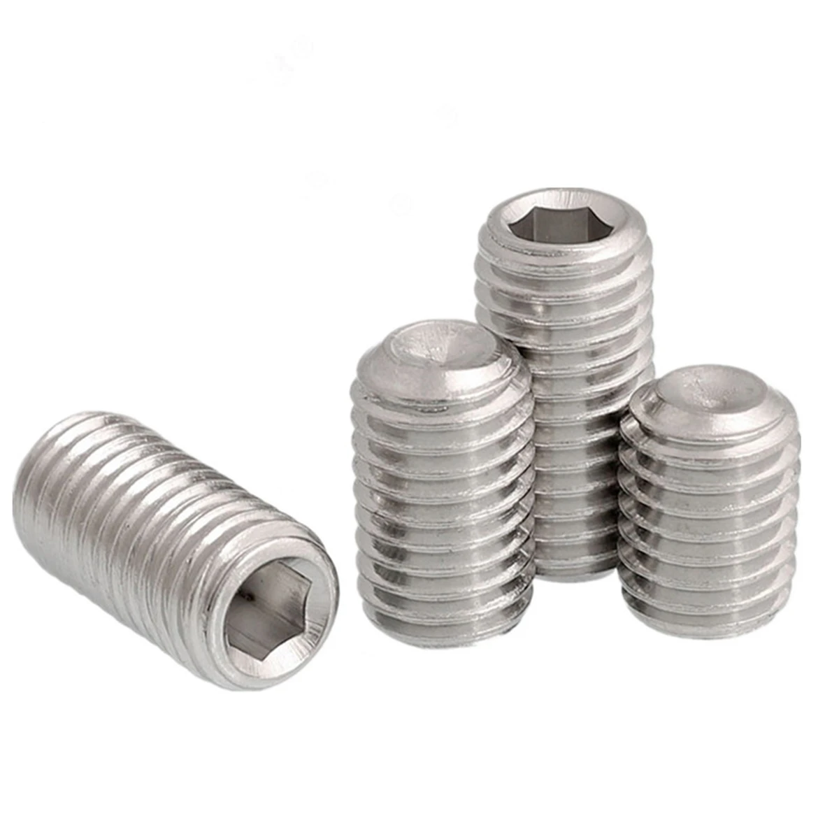 5/10PCS Grub Screw M1.6 M2 M2.5 M3 M4 M5 M6 M8 M10 304 Sainless Hex Hexagon Socket Allen Cup Point DIY Set Door handles Bolt