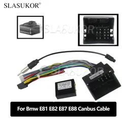 Fascia fit For Bmw E81 E82 E87 E88 2004 2005 - 2012 Kit Frame Cable Canbus Android Radio Dask Kit Fascias Canbus No 2DIN