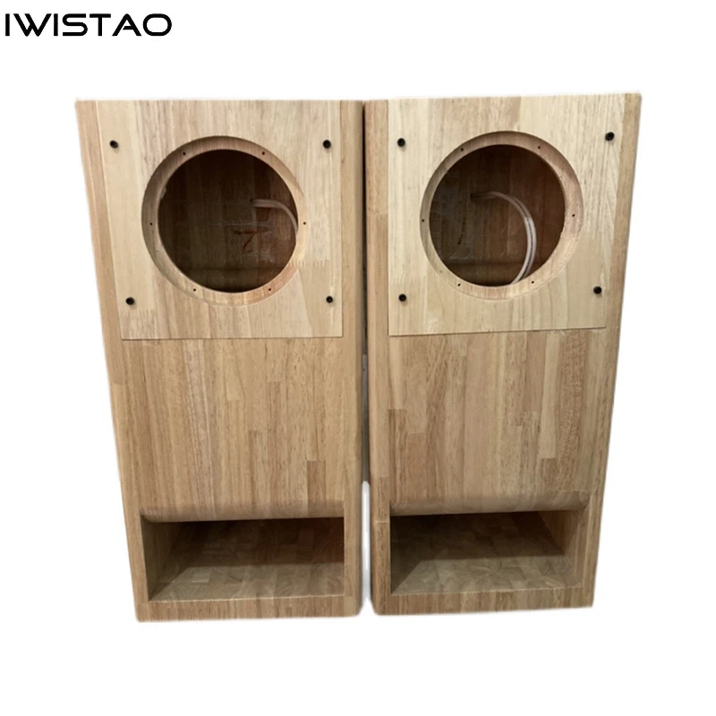 

IWISTAO HIFI Speaker Empty Cabinet 1 PC 6.5 Inches Finished Labyrinth Structure Solid Wood for Full Range Speakers Unit DIY