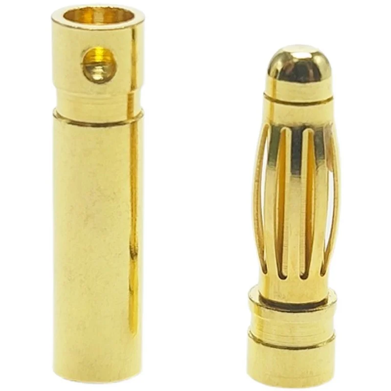 DXF10PCS 2.0mm/3.0mm/3.5mm/4.0mm/5mm/5.5mm/6mm/8mm RC Battery Gold-plated Bullet Banana Plug Male Female  Connector