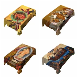 Our Lord Jesus Ascended Into Heaven Christ Resurrection Icon Greek Orthodox Easter Church Militant Tablecloth By Ho Me Lili Deco