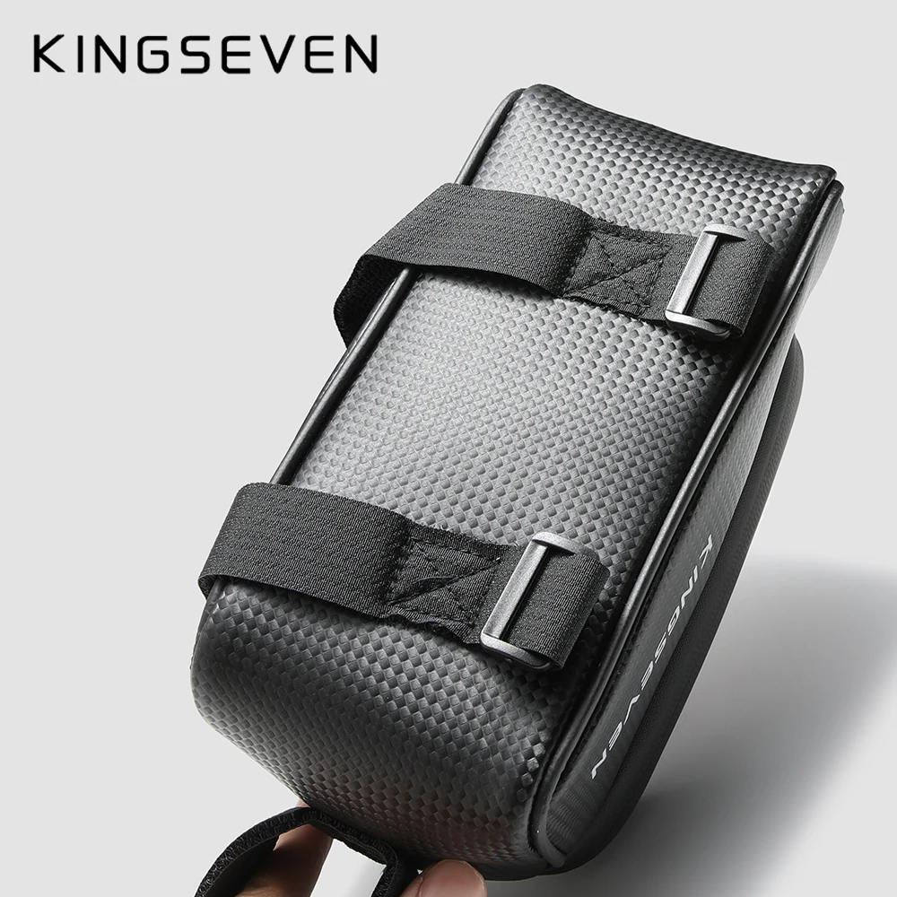 KINGSEVEN Bicycle Front Top Tube Frame Bag 1.6L MTB Road Mountain Cycling Bike Bag Touch Screen Phone Case Bike Accessories