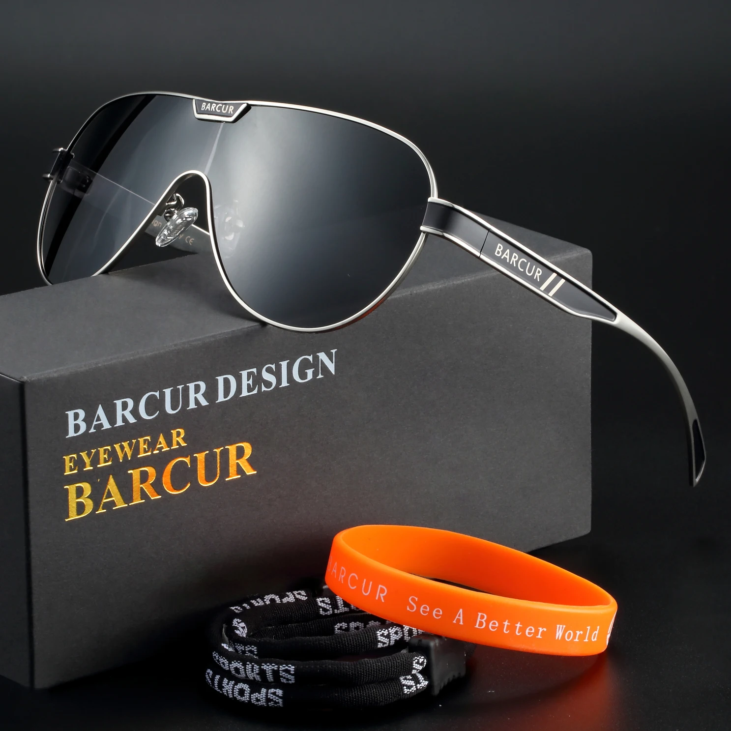 BARCUR Man Sunglasses for Men Polarized Sun Glasses For Women Eyeglasses Eyewear Accessory