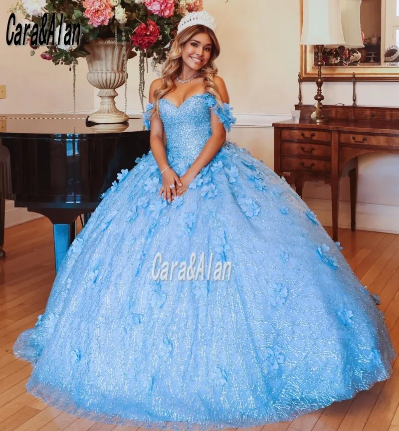 Mexicaanse Girs Vieren Zoete 15 Quinceanera Jurken Sweetheart Sequin Bloemen Crystal Kralen Charro Vestidos De Xv Años