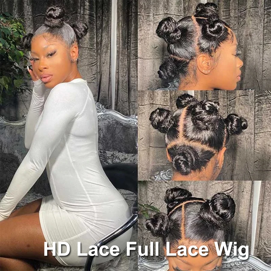 

360 HD Full Lace Wig Human Hair Pre Plucked for Black Women Glueless 360 Lace Frontal Wigs Melt Skins 13x6 HD Lace Frontal Wig