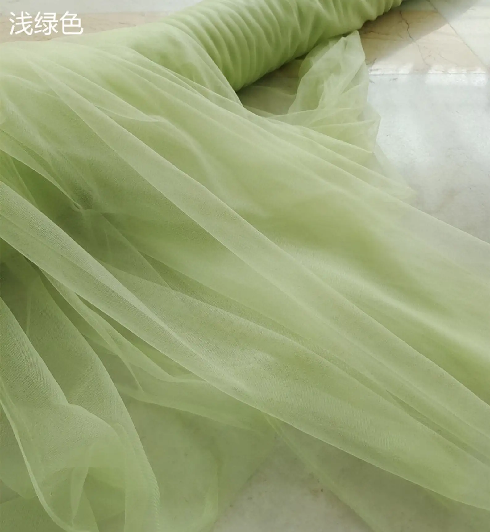 

10 yards Light Green Soft Fabric For Dress Lining Cloth Material Fabrics Wedding