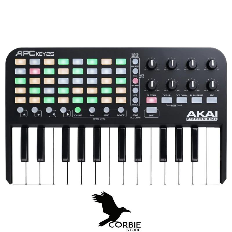 Akai Professional APCKEY25 Music Production Keyboard Controller Dj Equipment