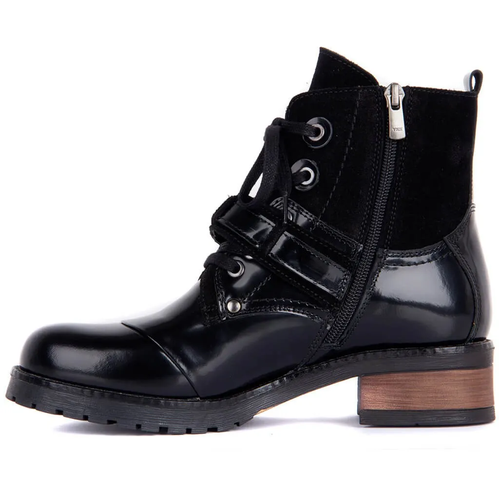 Botas de couro de vela-lakers