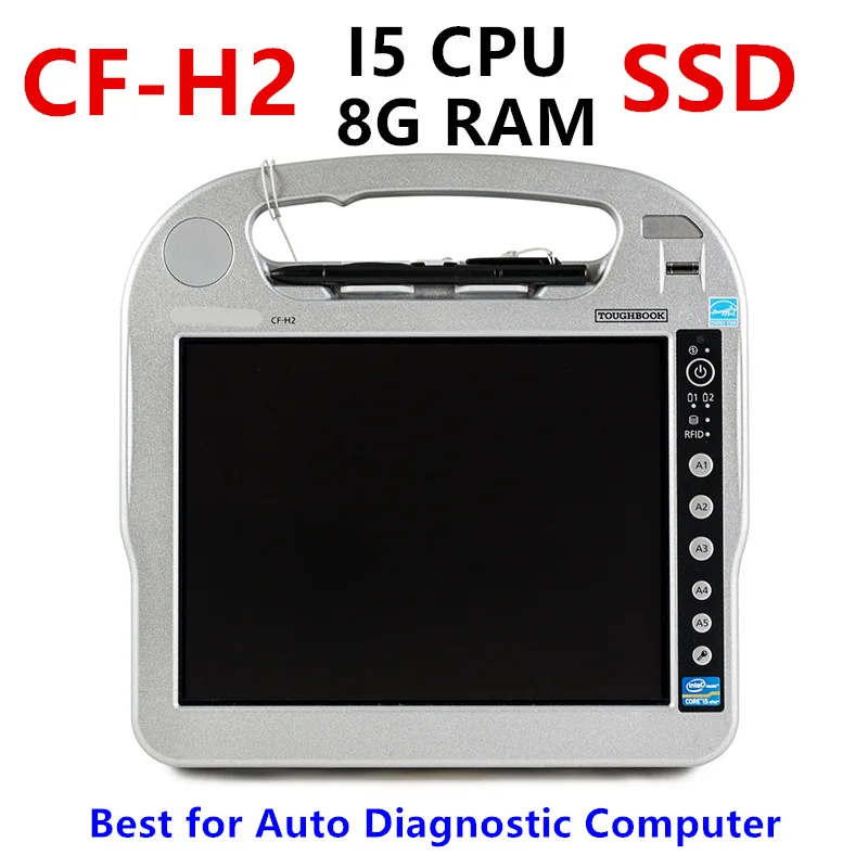 High Quality For Panasonic TOUGHBOOK CF-H2 CF H2 computer i5 CPU 8gb RAM SSD Laptop auto repair alldata mb star c4 c5 c6 tools