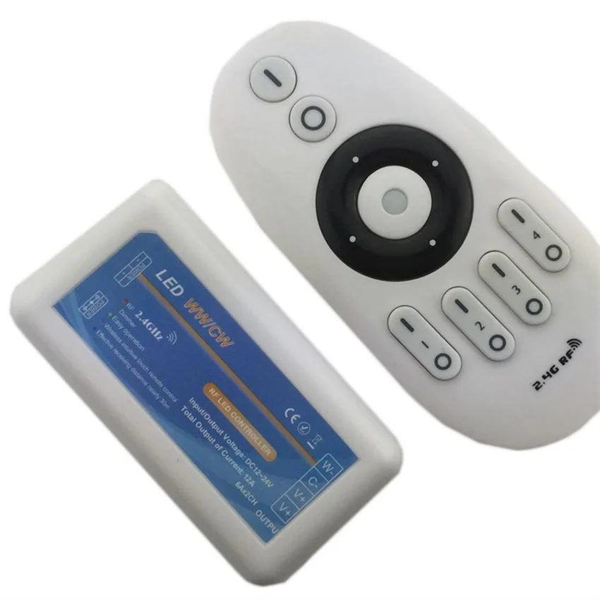 LED Strip Controller 2.4GHz RF Wireless  Remote Control LED Dimmer for 5050SMD 3528 single color COB LED Strip LED Bulb